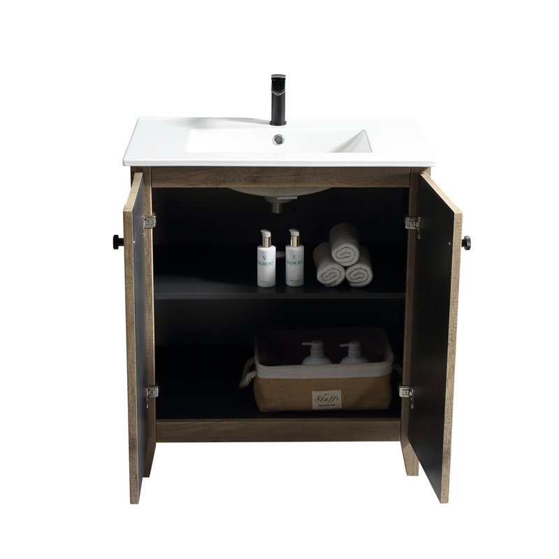 Armoire pliante avec évier - Installation brevetée en 1 minute, peu encombrante et facile à assembler, Gris antique