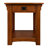 Mission Solid Wood End Table in Medium Oak