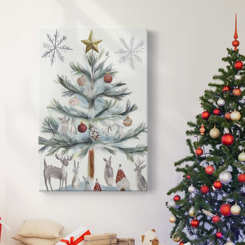 Art des Fêtes de Noël - Toile tendue avec châssis CCXXII, H 27 po x l 18 po