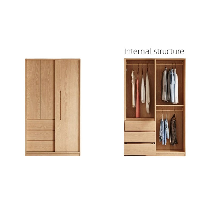 Garde-robe simple en bois, H 78,74 po x l 39,37 po x P 23,62 po