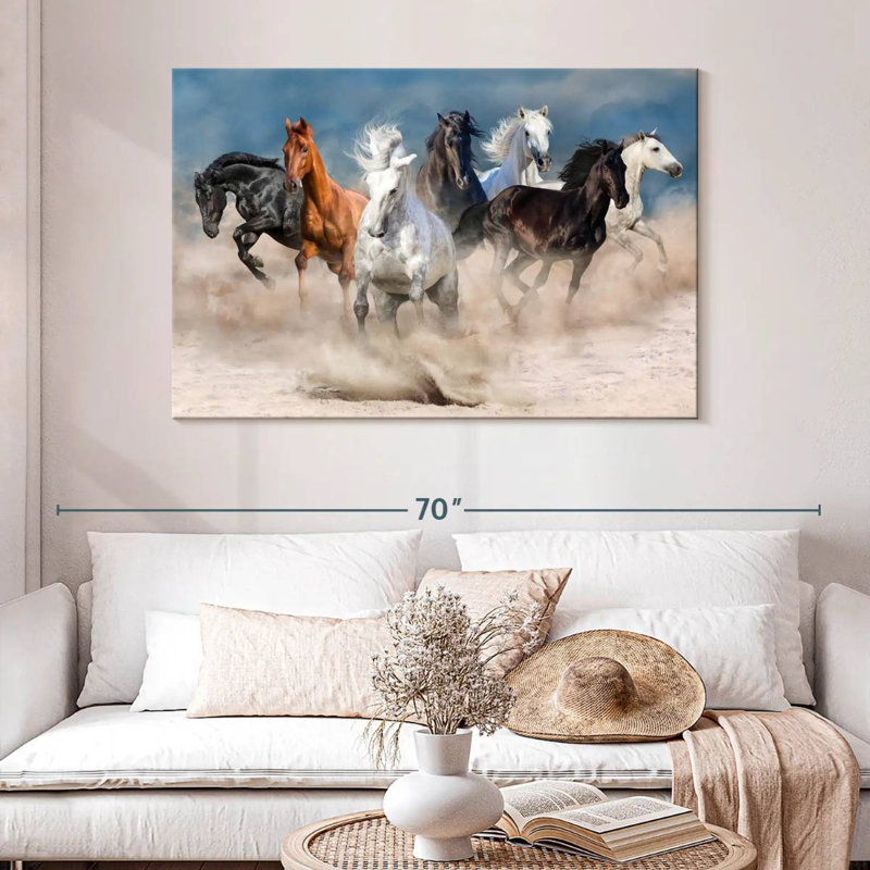 Brampt Running Horses, 32" H x 48" W