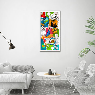Comic Book - Wrapped Canvas Print