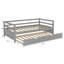 Lit plateforme simple avec lit gigogne-304594313
