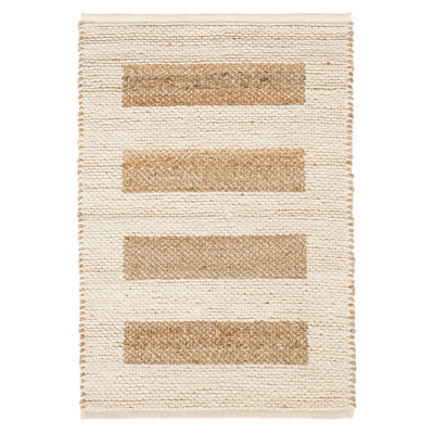 Milo Ivory Handwoven Jute/Cotton Rug