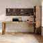Bureaux rectangulaires en bois massif Burlywood-107242654-107242656