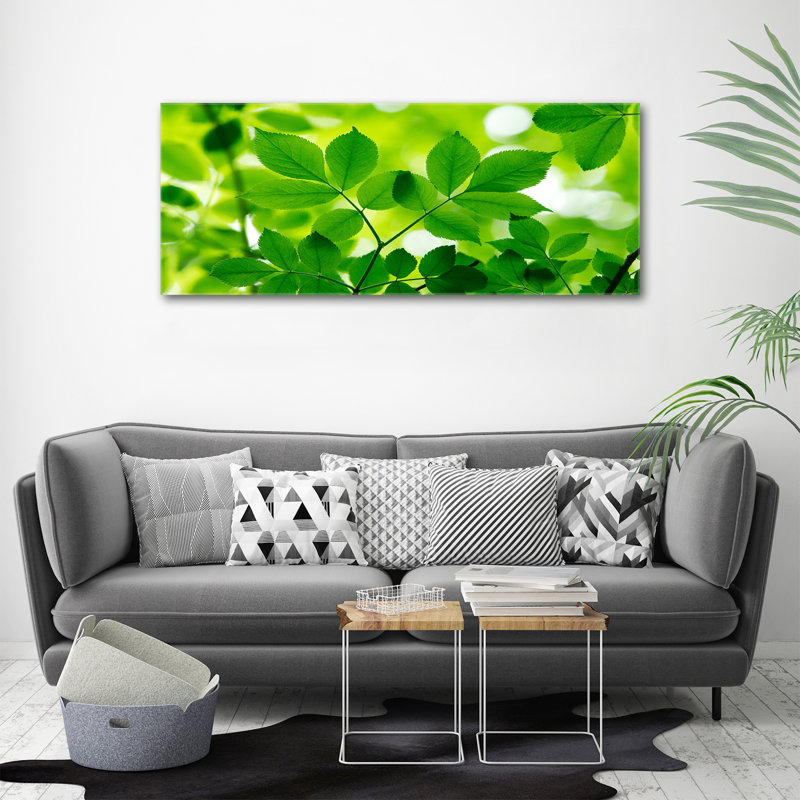 Green Leaves - Wrapped Canvas Print