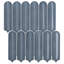 Plumes superposées 11,41 po X 12,87 po Carreau de mosaïque murale en céramique brillante (11,11 pieds carrés / caisse)-117954698