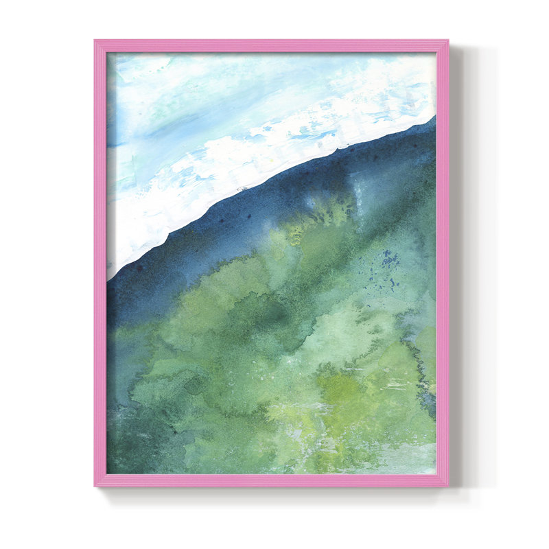 New Air II, reproduction encadrée - bois massif, H 10 po x l 8 po, Rose