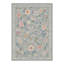 Tapis d'intérieur floral bleu / vert / beige lavable à la machine avec envers antidérapant Abbey Blossom-1553172760