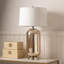 Crosthwait 77.5cm Table Lamp with Glass Base For Bedroom Furniture, Bedside Buffet Lamp with Silk Shade-1181788644-1181788666-1181788665