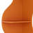 Corner Bookshelf, 5 Tier Modern Wall Shelf Bookcase Small Storage Rack Stylish Accent Wavy For Small Space, Plant Stand, Orange-607043442-607043443