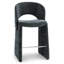 Tabouret de comptoir moderne 26,5 po entièrement revêtu de chenille-1774065514