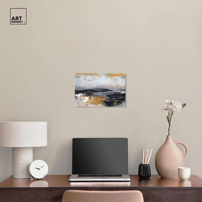 Glowing Water Abstract Gallery Wrapped Canvas Art Print, 15" x 10"