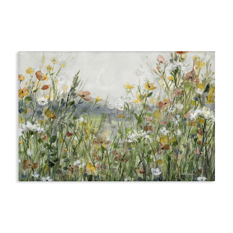 Art mural sur toile Quiet Natural Meadow par Carol Robinson, H 16 po x l 24 po