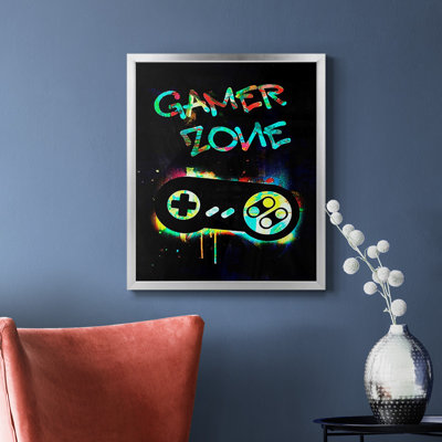 Toile encadrée Gamer Tag IV - prête à être accrochée