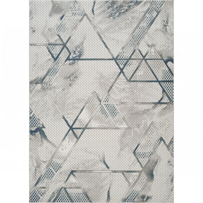 Tapis gris, Rectangle 7 pi 10 po x 10 pi 6 po