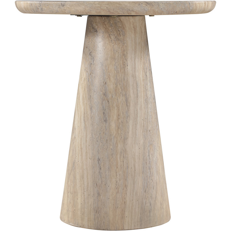 Table de bout Cassino, Travertin