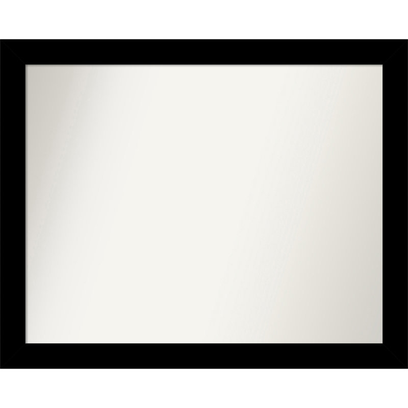 Miroir mural Jini, 25,25 po x 31,25 po, Noir, Rectangle