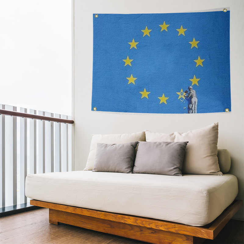 Tapisserie brexit large en polyester, H 50 po x l 59 po x P 1 po