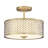 Breanna 2-Light Ceiling Light in Natural Brass-122897197-122897199