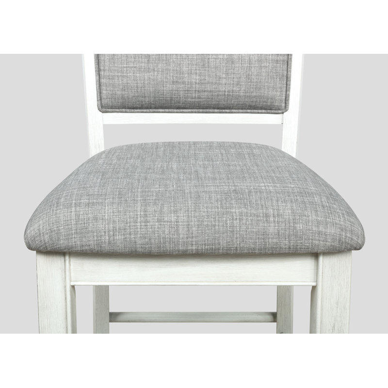 Rodion Ryan - Modern Traditional Wood Square Counter Height Dining Room Set,dining table set,dining room set, Chalk/White