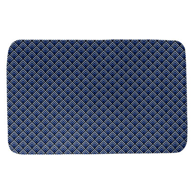 Tapis de salle de bain géométrique à dégradé inverse Avicia