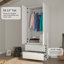78.74”H 2-Doors Armoire Wardrobe Closet with Drawers