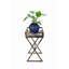 27" Stone Slab / Metal Plant Stand