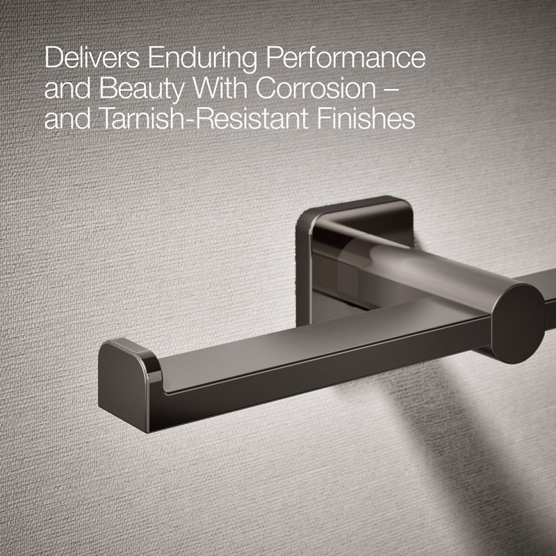 Parallel Double Toilet Paper Holder, Gray
