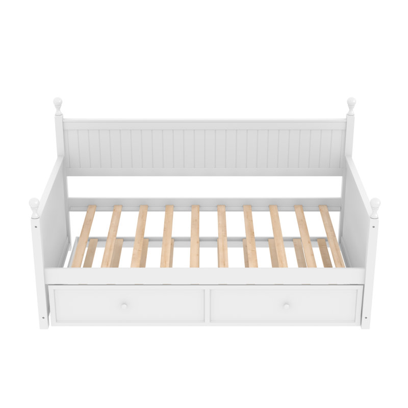 Lit plateforme Gerold, Blanc