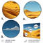 «Walking In The Yellow Azure Desert - Space Paysages», art mural en métal-15832843