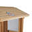 Wood Pole Hopper Bird Feeder