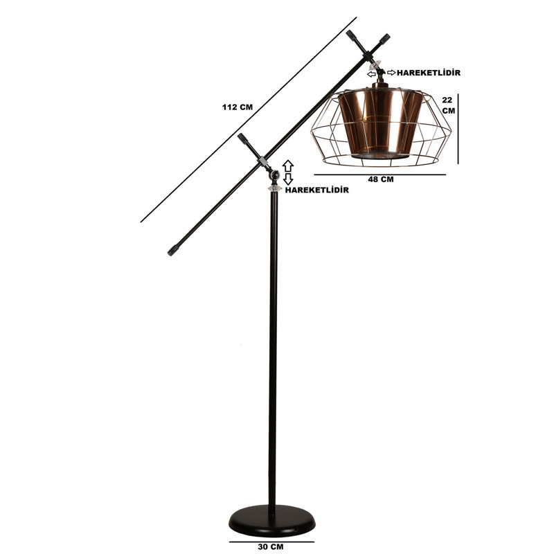 Lampe de lecture sur pied 71 po Norrington