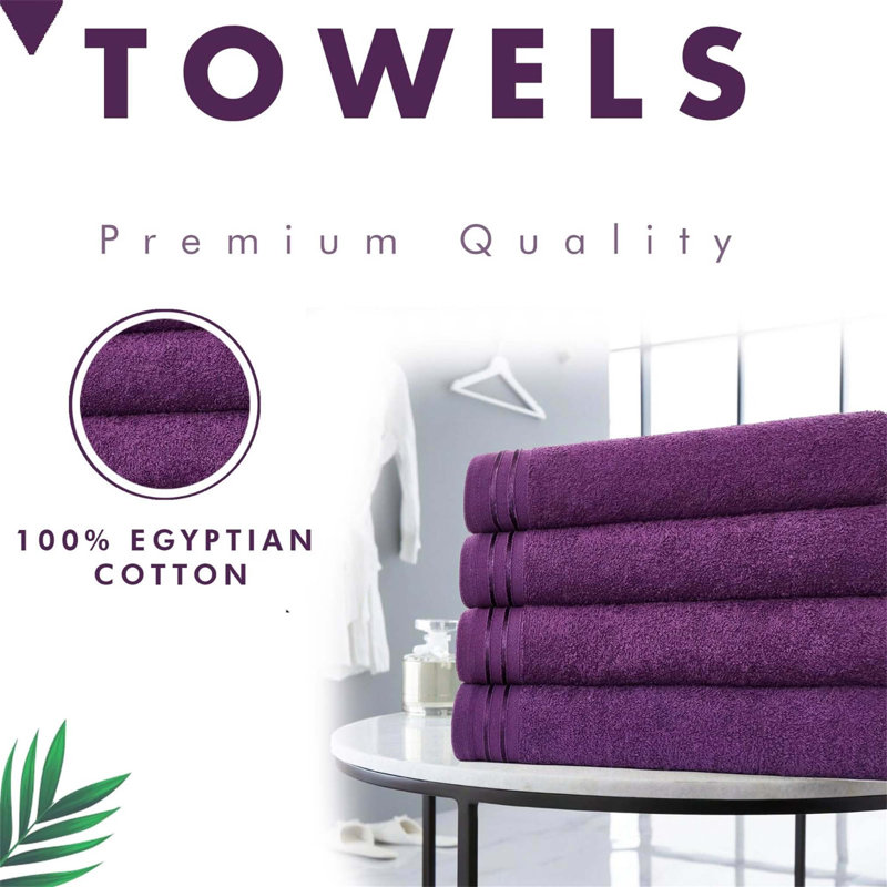 100% Cotton Bath Sheet, Purple