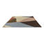 Sumi Reflect Hand Tufted Wool Abstract Area Rug in Cornflour/Spice-2059378535