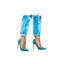Teal Heels - Wrapped Canvas Painting-180906412-180906411