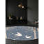 Tapis gris soyeux et moelleux-100884868