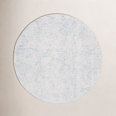 Fredi Abstract Hand Tufted Wool/Cotton Area Rug in Light Blue/Ivory