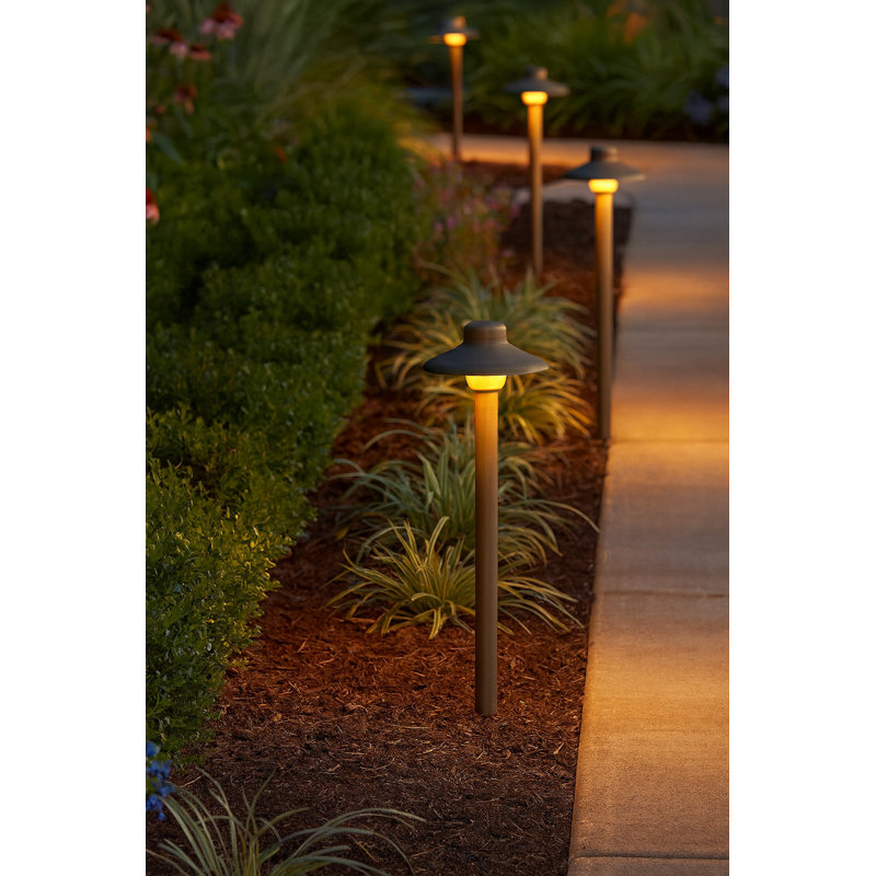 Hardy Island Matte Bronze Low Voltage Metal Pathway Light