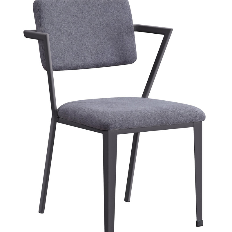 Chaise de bureau en tissu, Métal industriel
