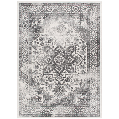 Tapis gris Yannick Heather