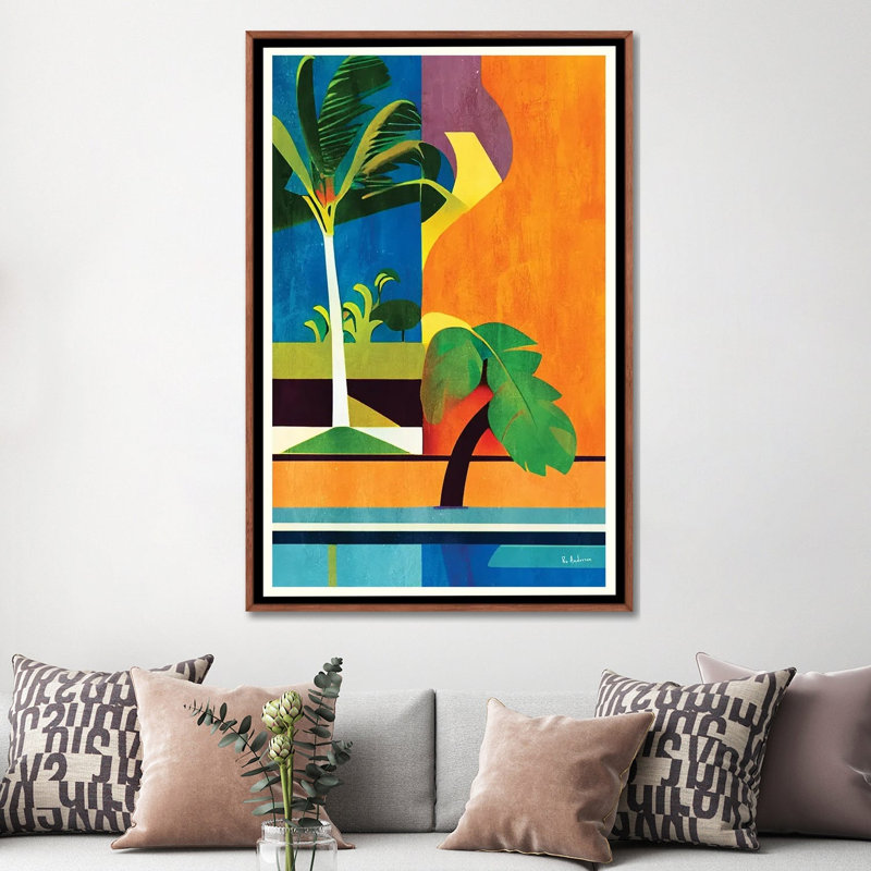 Vibrant Tropical Palms by Bo Anderson - Gallery-Wrapped Canvas Giclée on Canvas, 152.4 cm H x 101.6 cm W x 4.445 cm D