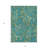 3' X 5' Teal Paisley Washable Non Skid Indoor Outdoor Area Rug