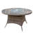 Hampton 7-piece Outdoor Dining Set With Round Table Pe Wicker And Cushions-142705964