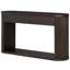 Console ovale cannelée avec 2 tiroirs et tablette inférieure-1718679679