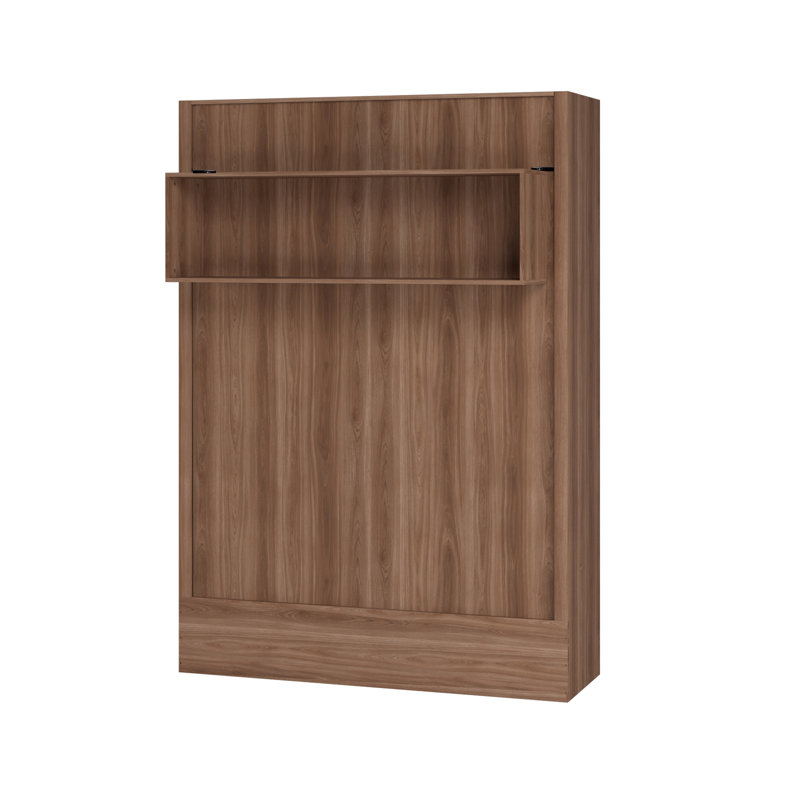 Dekari Storage Murphy Bed, Full / Double, Brown