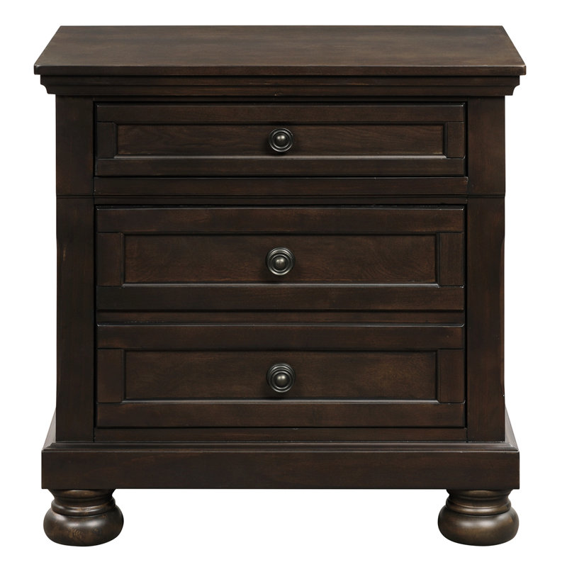 Dianna 28'' W Plywood / Laminate Board Nightstand, Brown Mix