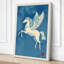 Pegasus in Flight Japandi - Wrapped Canvas-1547495268-1547495290