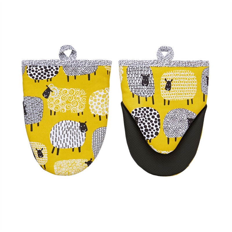 Ulster Weavers Geometric Cotton Potholder & Oven Mitt Set