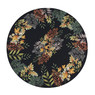 Nappe sophistiquée à motif floral d'automne
